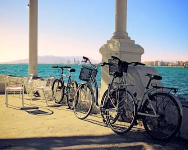 Malaga Spanje zee fietsen