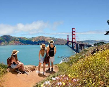 Uitzicht op Golden Gate Bridge San Francisco