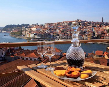 Port wijn met uitzicht Porto