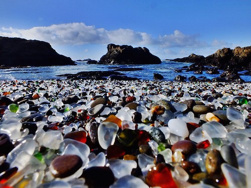 Glass Beach in Californië