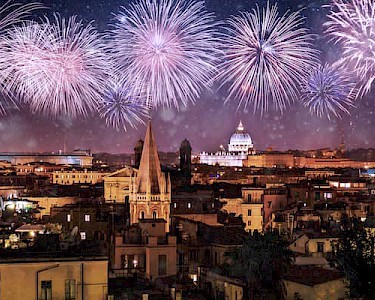 Rome Oud en Nieuw vuurwerk