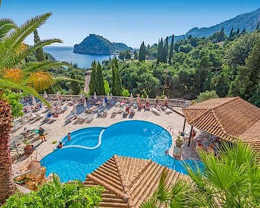 Paleo ArtNouveau Hotel Corfu uitzicht