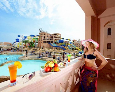 Albatros Aqua Park Resort Egypte balkon