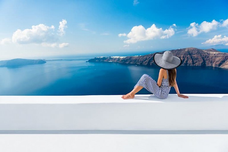 Santorini uitzicht