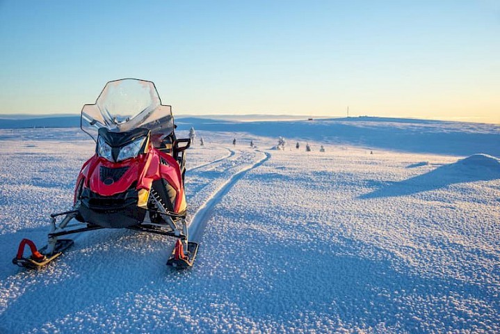 Sneeuwscooter Lapland Finland