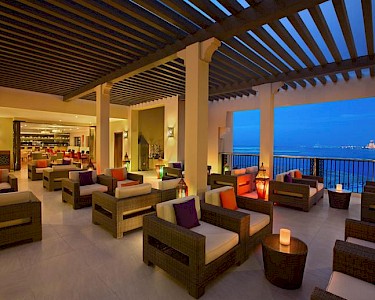 Hilton DoubleTree Marja Island rooftop bar
