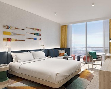 Hampton by Hilton Marjan Island slaapkamer