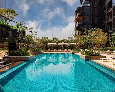 Double Tree Hilton Dubai zwembad