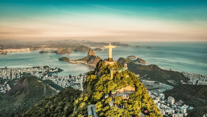 Christusbeeld Rio de Janeiro Brazilië