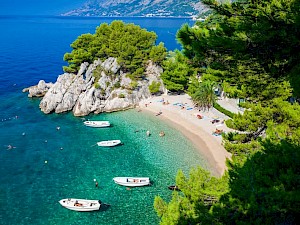 Podrace Beach Brela Kroatië