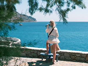 Kreta uitzicht op zee