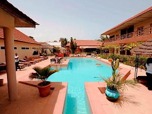 Bamboo Garden Gambia zwembad