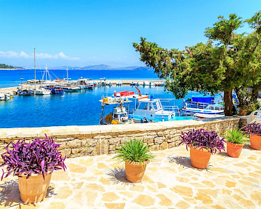 Kouloura Bay vlak bij Kalami op Corfu
