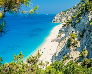 Egremni Beach op Lefkas Griekenland
