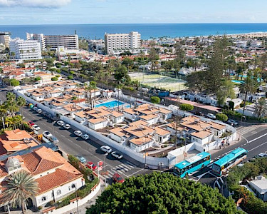 TUI TIME TO SMILE Sunny Village Gran Canaria overview van bovenaf