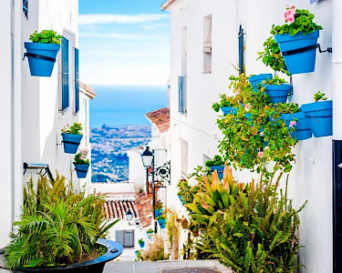 Pittoresk straatje in Mijas Zuid-Spanje