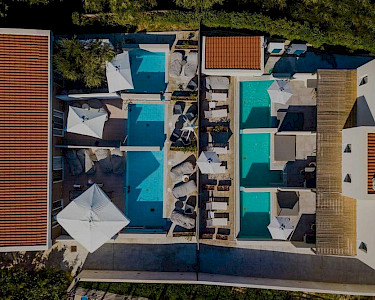 Bungalows & Appartementen Zante Flower Deluxe Zakynthos droneshot