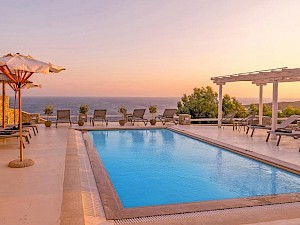 Atlantis Beach Residence Mykonos zonsondergang