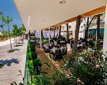 Albanian Star Hotel Albanië buitenterras
