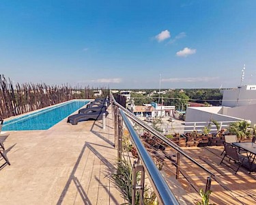 Carpe Diem Tulum by Nah Hotels Mexico zwembad in de tuin/op het dakterras