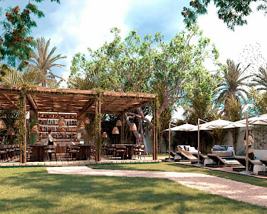 Nina Hotel Playa del Carmen bar artist impression