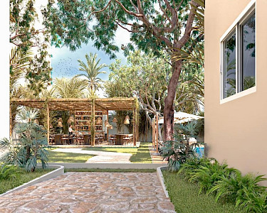 Nina Hotel Playa del Carmen tuin artist impression
