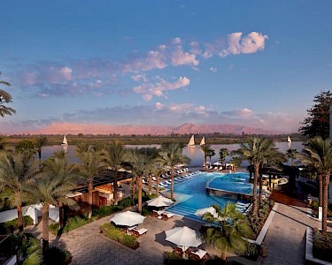 Hilton Luxor Resort & Spa Egypte uitzicht balkon
