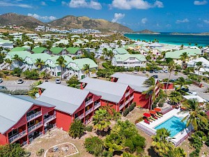 Palm Court Résidence Sint Maarten van bovenaf