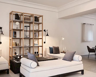 Lena Mare Boutique Suites Corfu woonkamer