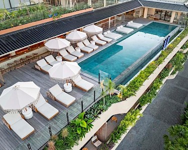 TUI BLUE Berawa Bali zwembad bovenaf