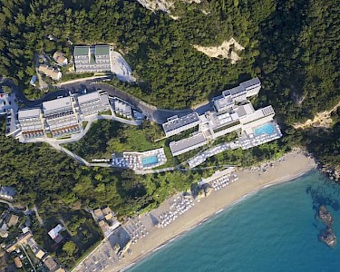 Alkyna Lifestyle Beach Resort Corfu van bovenaf
