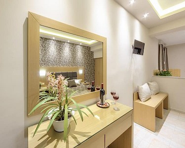 Appartementen Albatros Zakynthos gezellige kamer