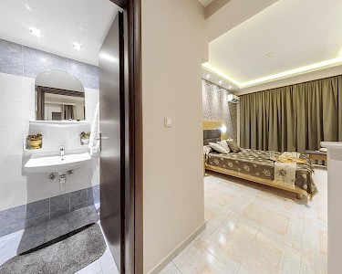 Appartementen Albatros Zakynthos slaapkamer met badkamer