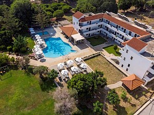 Appartementen Theatraki Kos van bovenaf
