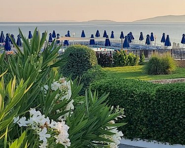 Mastichari Bay Kos tuin met uitzicht op zee
