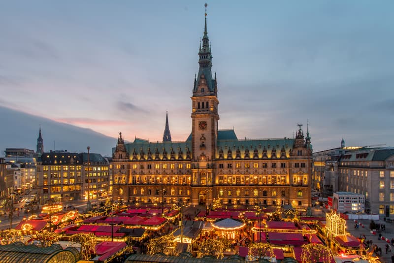 Hamburg kerstmarkt in Duitsland