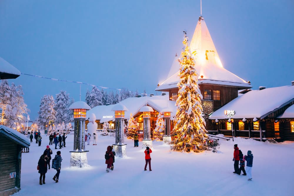 Santa Claus Village Rovaniemi Lapland kerstboom