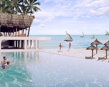 Sandies Nungwi Beach Zanzibar infinity pool