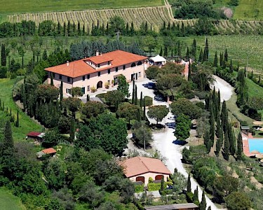 Agriturismo Isola Verde Toscane van bovenaf