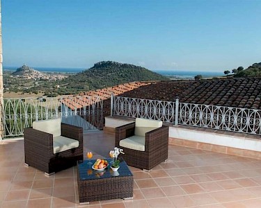 Agriturismo Su Vrau Sardinië balkon