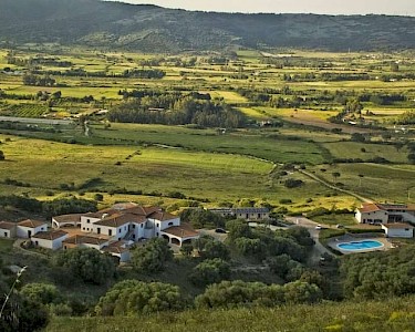 Agriturismo Su Vrau Sardinië van bovenaf