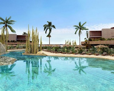 Secrets Baby Beach Aruba groene tuin