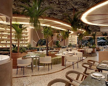 Secrets Baby Beach Aruba restaurant binnen