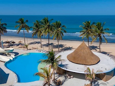 Kombo Beach Gambia van bovenaf