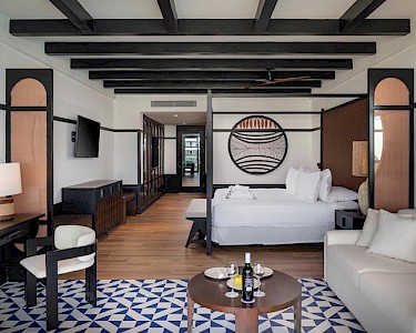 Ocean Eden Bay Jamaica moderne slaapkamer