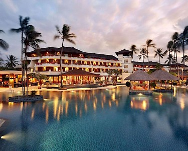 Nusa Dua Beach Bali by night