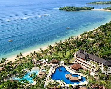 Nusa Dua Beach Bali van bovenaf