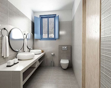 Sunshine Hotel Santorini badkamer