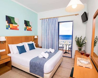 Sunshine Hotel Santorini kamer met uitzicht
