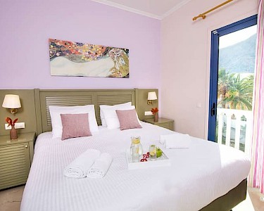 Sunshine Hotel Santorini slaapkamer